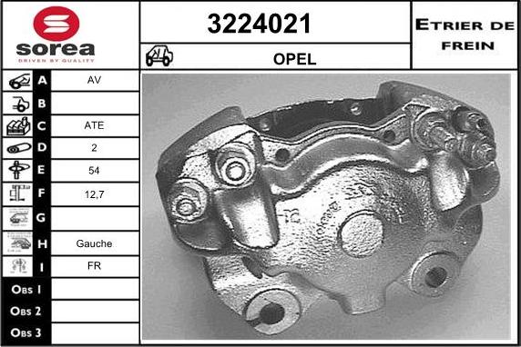 Sera 3224021 - Étrier de frein cwaw.fr