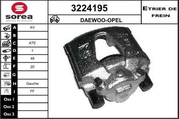 Sera 3224195 - Étrier de frein cwaw.fr