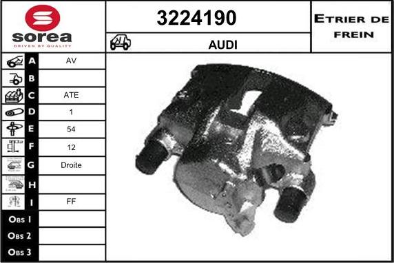 Sera 3224190 - Étrier de frein cwaw.fr