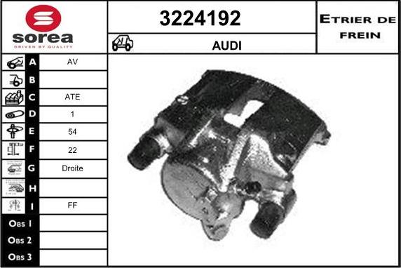 Sera 3224192 - Étrier de frein cwaw.fr