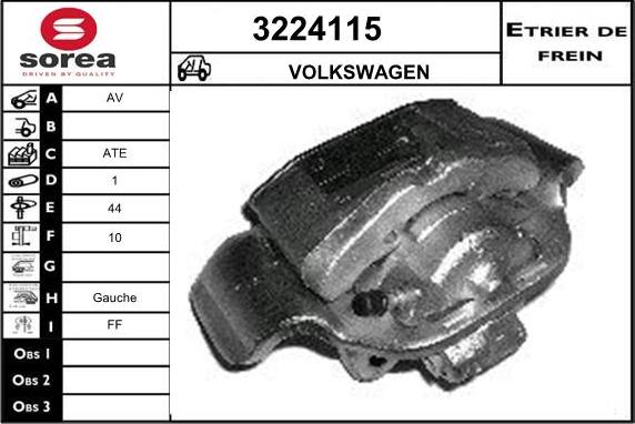 Sera 3224115 - Étrier de frein cwaw.fr