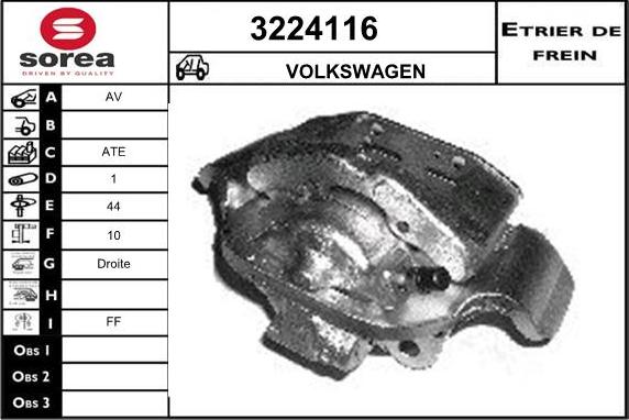 Sera 3224116 - Étrier de frein cwaw.fr