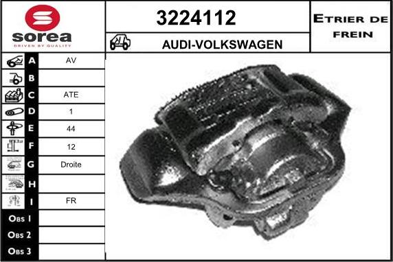 Sera 3224112 - Étrier de frein cwaw.fr