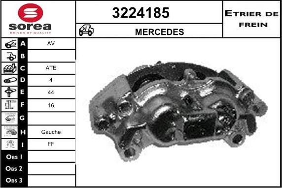 Sera 3224185 - Étrier de frein cwaw.fr