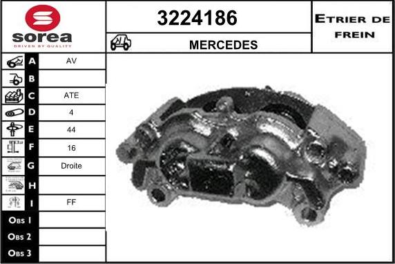 Sera 3224186 - Étrier de frein cwaw.fr