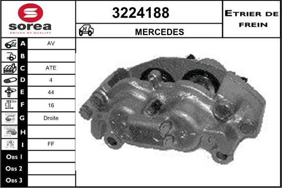 Sera 3224188 - Étrier de frein cwaw.fr