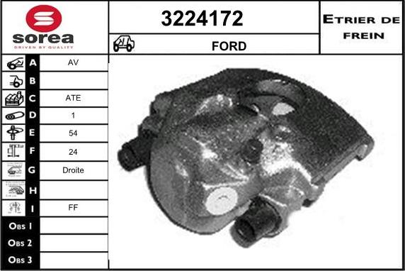 Sera 3224172 - Étrier de frein cwaw.fr