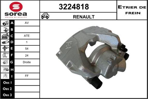 Sera 3224818 - Étrier de frein cwaw.fr