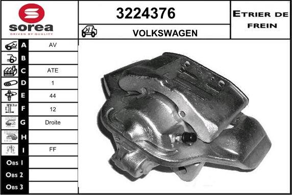 Sera 3224376 - Étrier de frein cwaw.fr