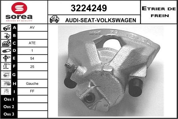 Sera 3224249 - Étrier de frein cwaw.fr