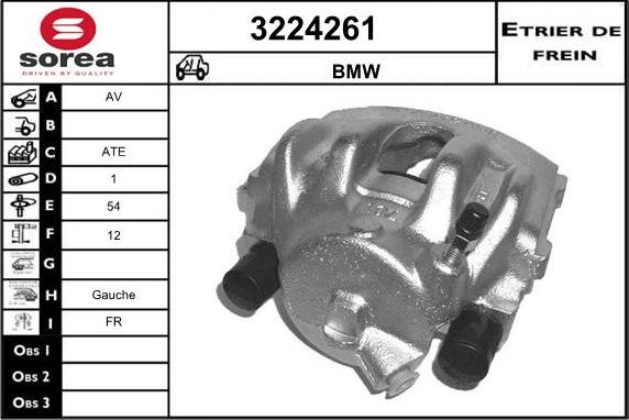 Sera 3224261 - Étrier de frein cwaw.fr