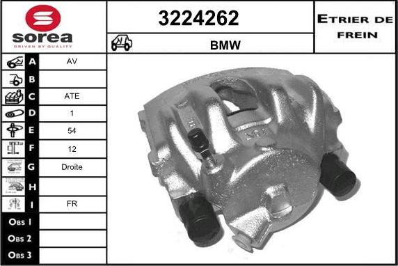 Sera 3224262 - Étrier de frein cwaw.fr