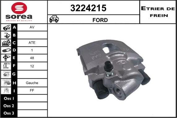 Sera 3224215 - Étrier de frein cwaw.fr