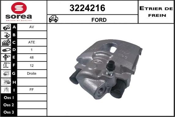 Sera 3224216 - Étrier de frein cwaw.fr