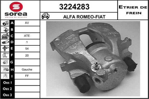 Sera 3224283 - Étrier de frein cwaw.fr