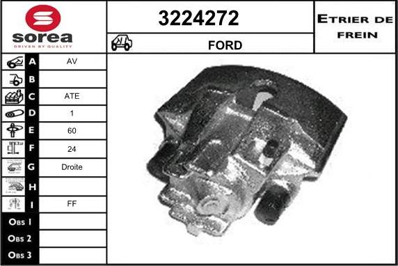 Sera 3224272 - Étrier de frein cwaw.fr