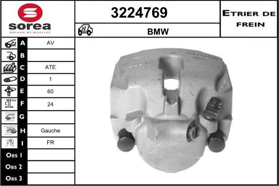 Sera 3224769 - Étrier de frein cwaw.fr