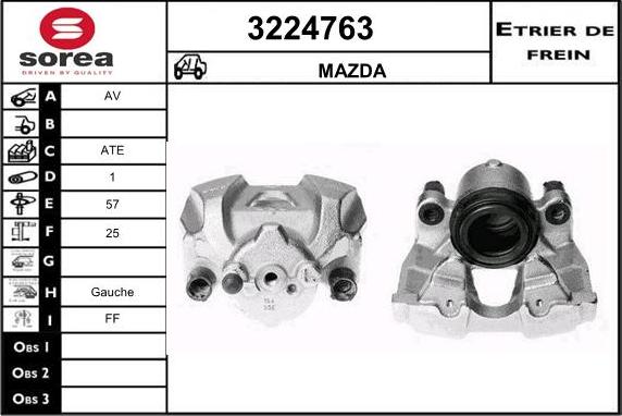 Sera 3224763 - Étrier de frein cwaw.fr