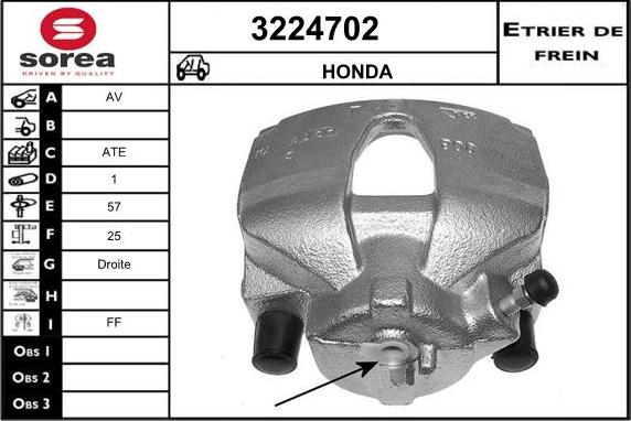 Sera 3224702 - Étrier de frein cwaw.fr