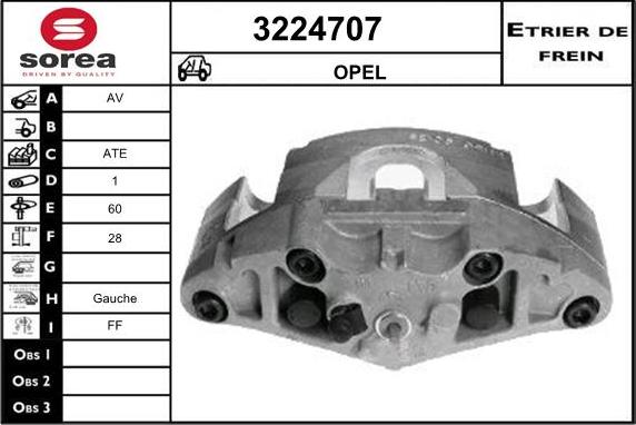 Sera 3224707 - Étrier de frein cwaw.fr