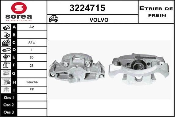 Sera 3224715 - Étrier de frein cwaw.fr