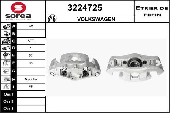 Sera 3224725 - Étrier de frein cwaw.fr