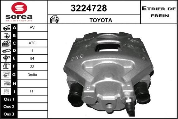 Sera 3224728 - Étrier de frein cwaw.fr