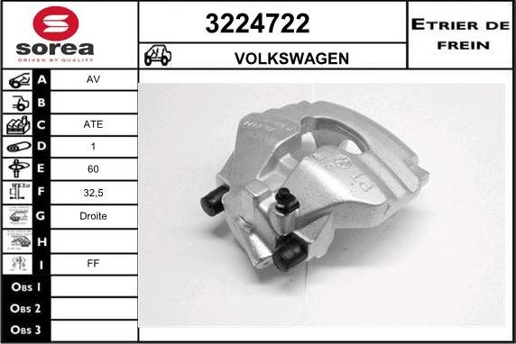 Sera 3224722 - Étrier de frein cwaw.fr