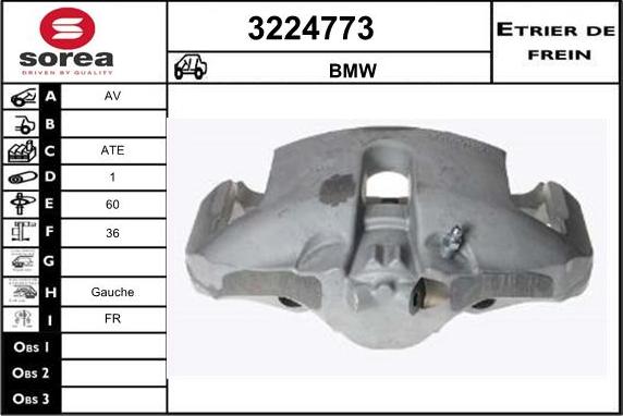 Sera 3224773 - Étrier de frein cwaw.fr