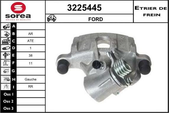 Sera 3225445 - Étrier de frein cwaw.fr