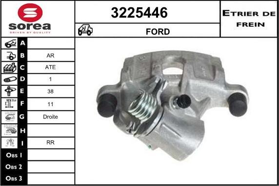 Sera 3225446 - Étrier de frein cwaw.fr