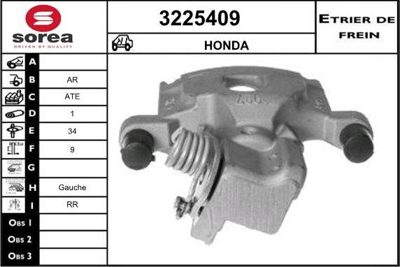 Sera 3225409 - Étrier de frein cwaw.fr