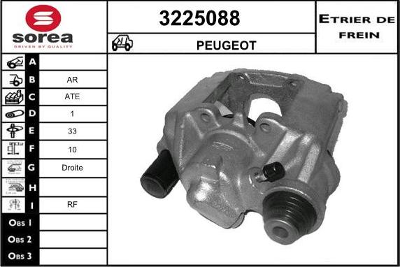 Sera 3225088 - Étrier de frein cwaw.fr