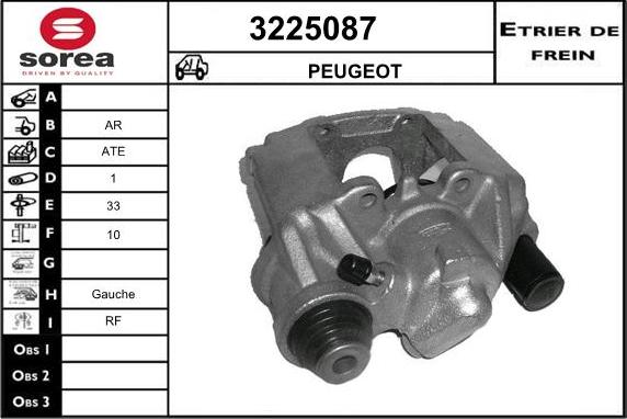 Sera 3225087 - Étrier de frein cwaw.fr