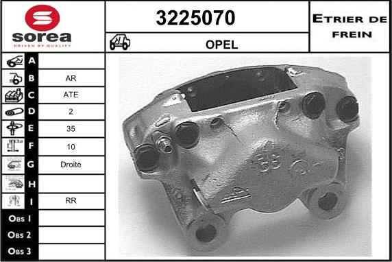 Sera 3225070 - Étrier de frein cwaw.fr