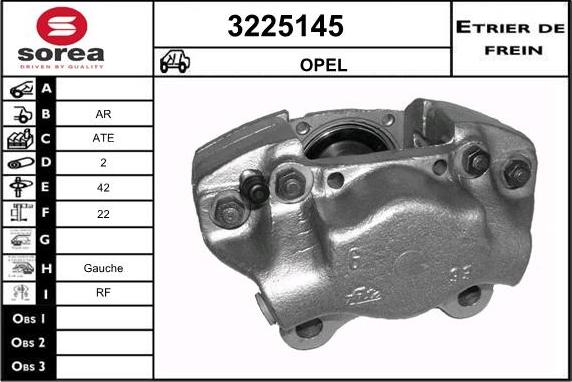 Sera 3225145 - Étrier de frein cwaw.fr