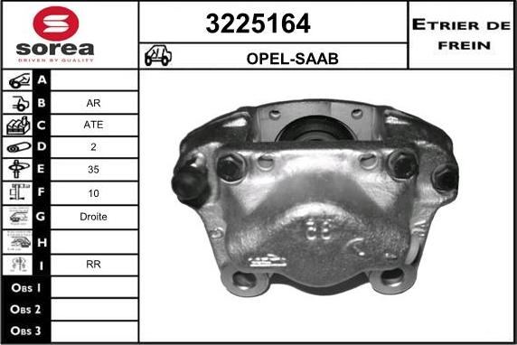 Sera 3225164 - Étrier de frein cwaw.fr