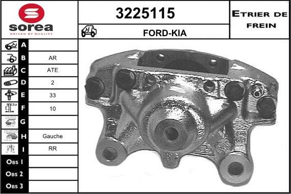 Sera 3225115 - Étrier de frein cwaw.fr