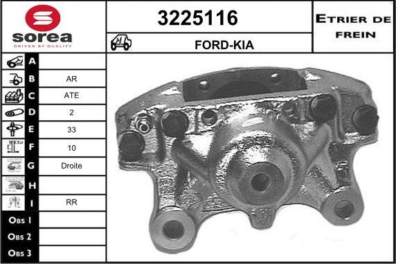 Sera 3225116 - Étrier de frein cwaw.fr