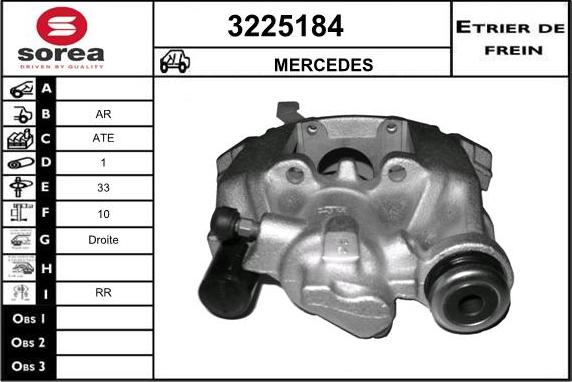 Sera 3225184 - Étrier de frein cwaw.fr