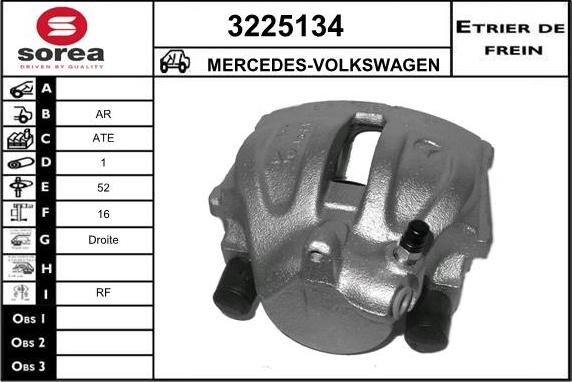 Sera 3225134 - Étrier de frein cwaw.fr