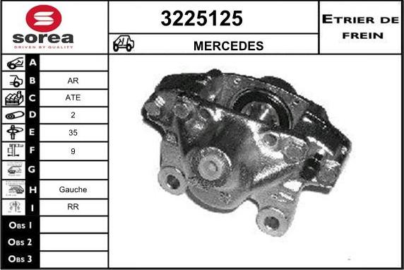 Sera 3225125 - Étrier de frein cwaw.fr