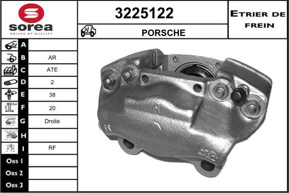 Sera 3225122 - Étrier de frein cwaw.fr