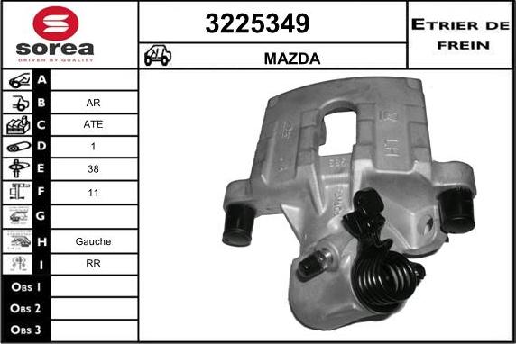 Sera 3225349 - Étrier de frein cwaw.fr