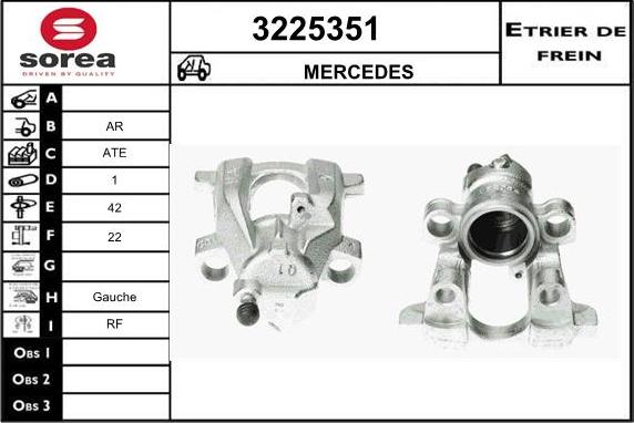 Sera 3225351 - Étrier de frein cwaw.fr