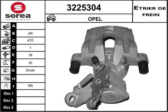 Sera 3225304 - Étrier de frein cwaw.fr