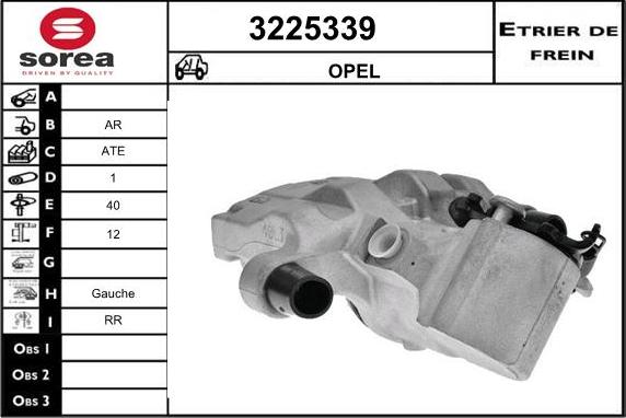 Sera 3225339 - Étrier de frein cwaw.fr