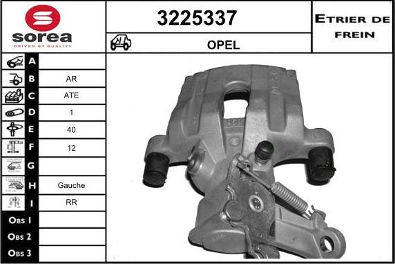 Sera 3225337 - Étrier de frein cwaw.fr