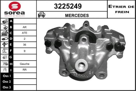 Sera 3225249 - Étrier de frein cwaw.fr