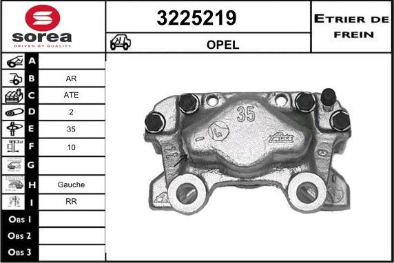 Sera 3225219 - Étrier de frein cwaw.fr